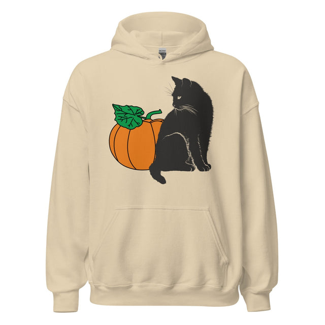 Pumpkin and Black Cat Hoodie