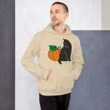 Pumpkin and Black Cat Hoodie