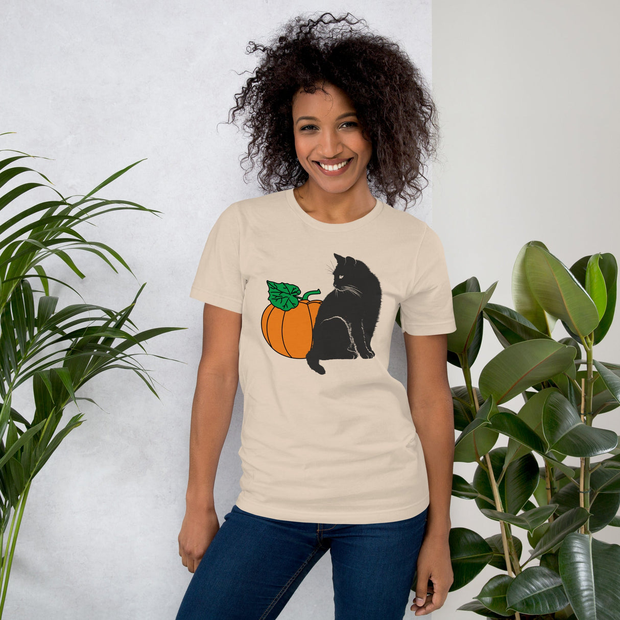 Pumpkin And Cat Shirt