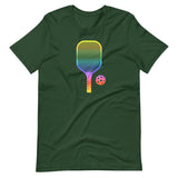 Rainbow Pickleball Paddle Shirt