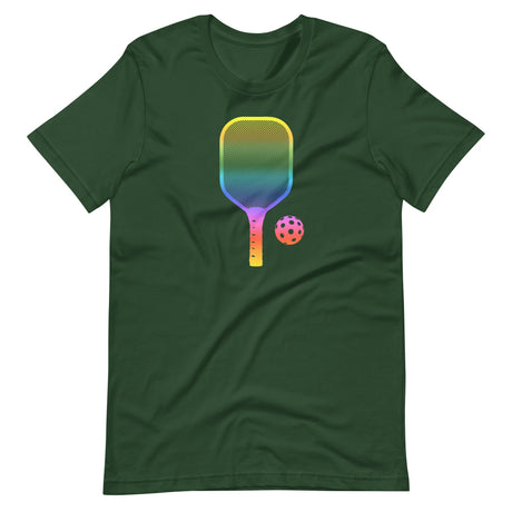 Rainbow Pickleball Paddle Shirt