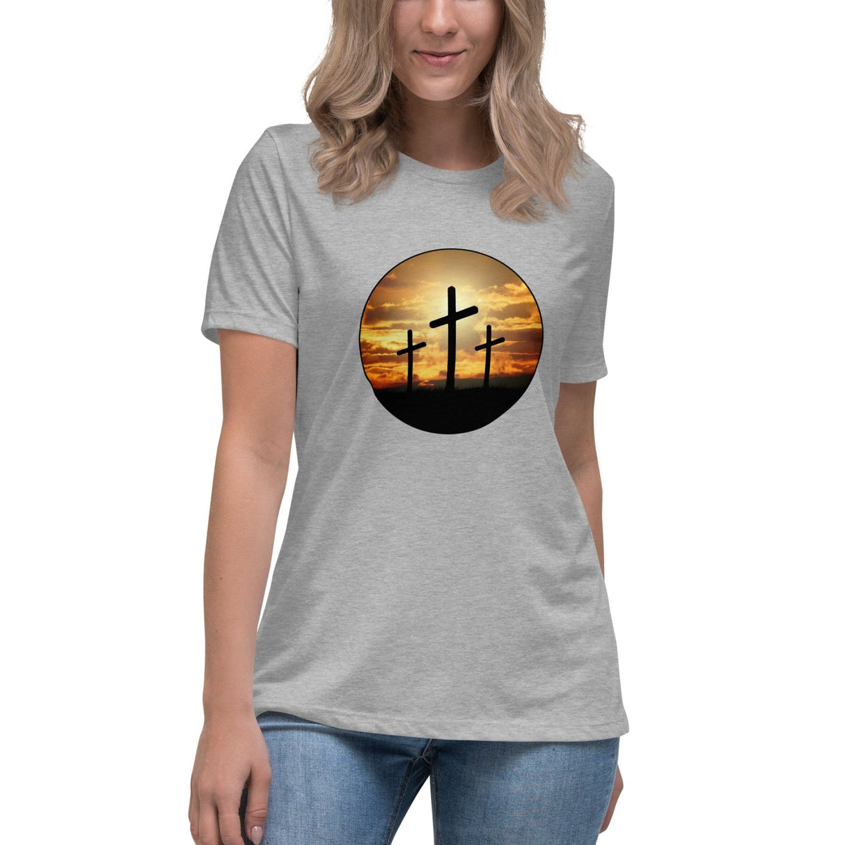 Three Crosses On Calvary Women's Shirt