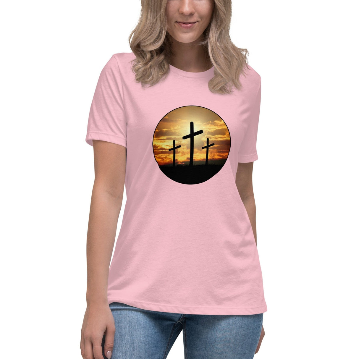 Three Crosses On Calvary Women's Shirt