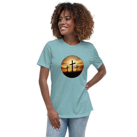 Three Crosses On Calvary Women's Shirt