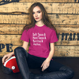 Soft Tacos Hard Tacos Burritos and Nachos Women's Shirt