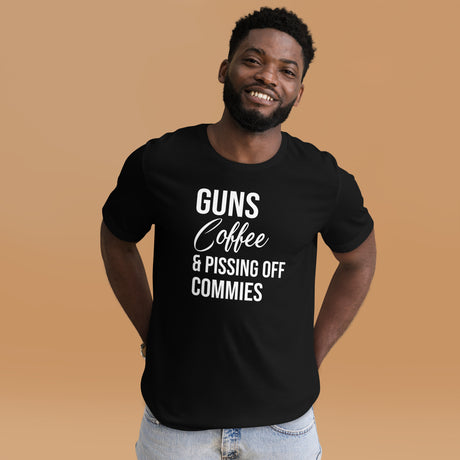 Guns Coffee and Pissing Off Commies Men's Shirt
