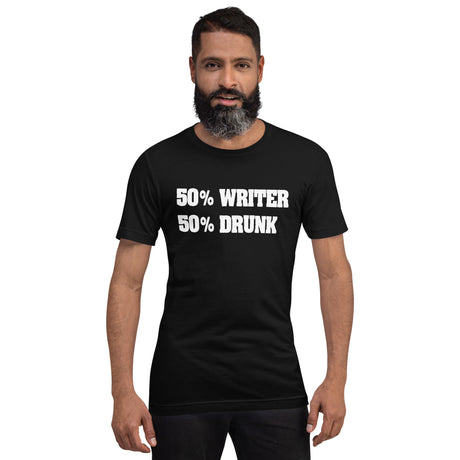50% Writer 50% Drunk Men's Shirt