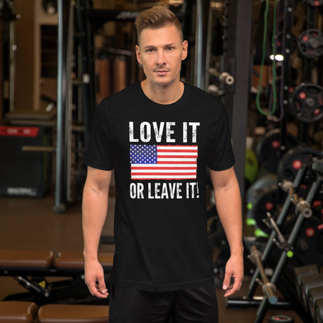 American Flag Love it or Leave it Men's Shirt