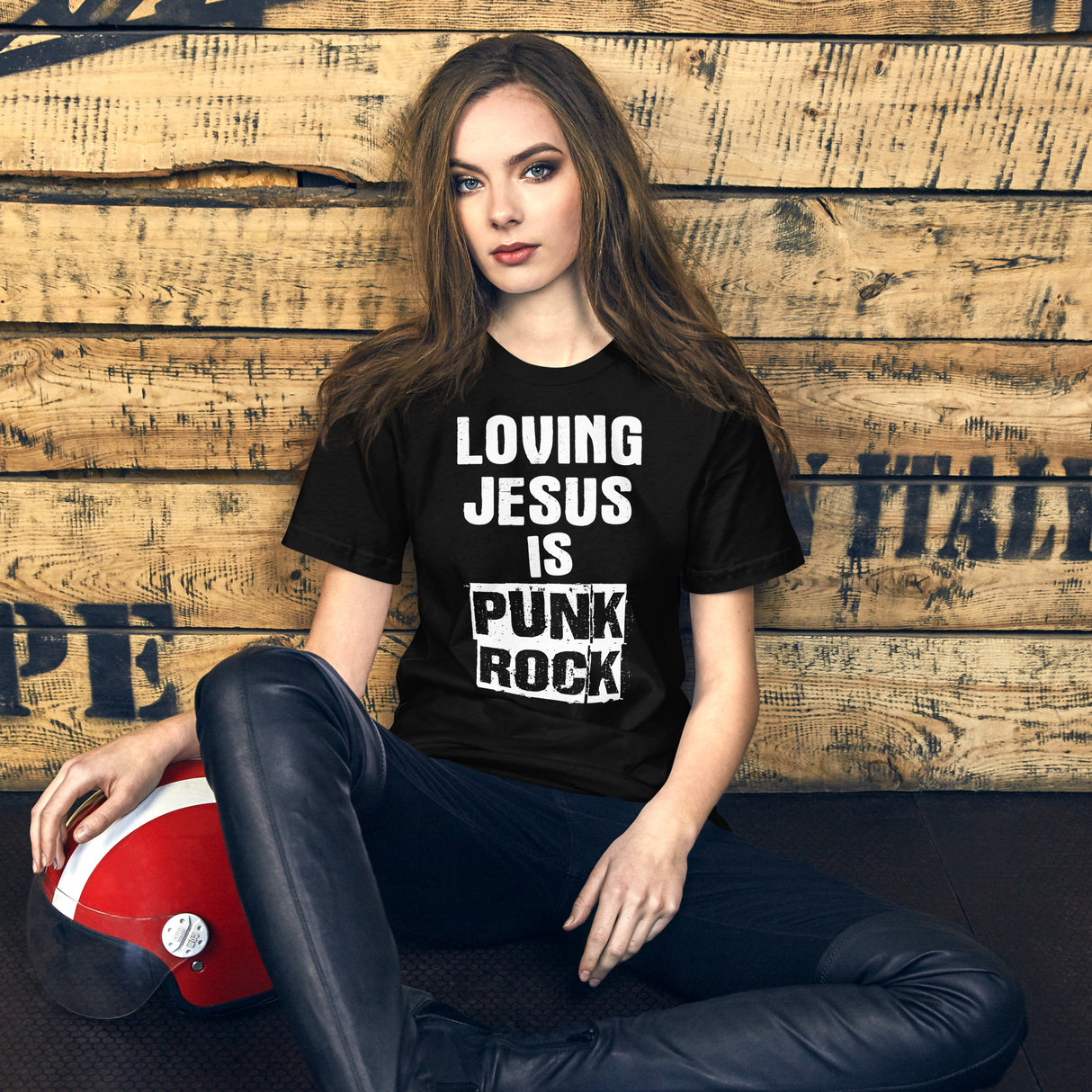 Loving Jesus is Punk Rock Women's Shirt