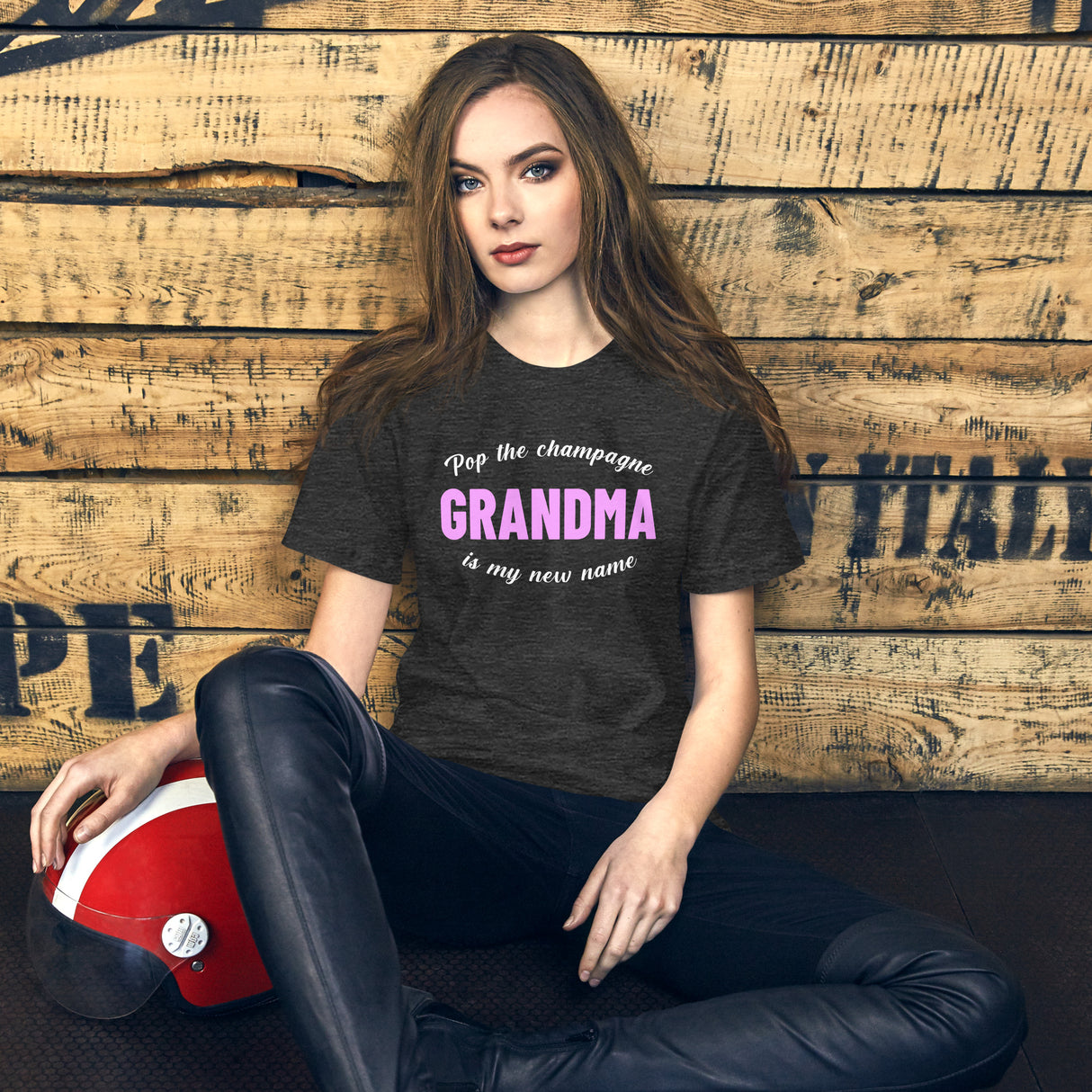 Pop The Champagne Grandma Is My New Name Women's Shirt