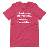 I Looked Up My Symptoms Turns Out I'm a Bitch Shirt