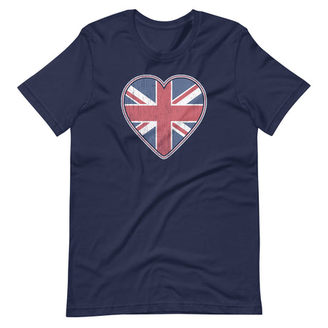 Distressed UK Flag Heart Shirt