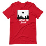 I Want To Leave Red Shirt