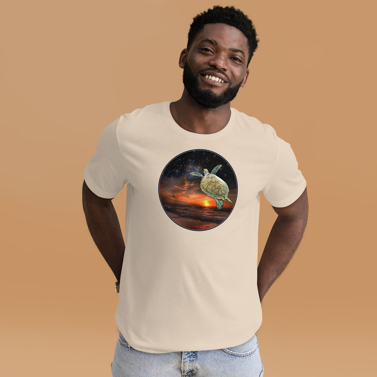 Sea Turtle Space Voyage Men's Shirt