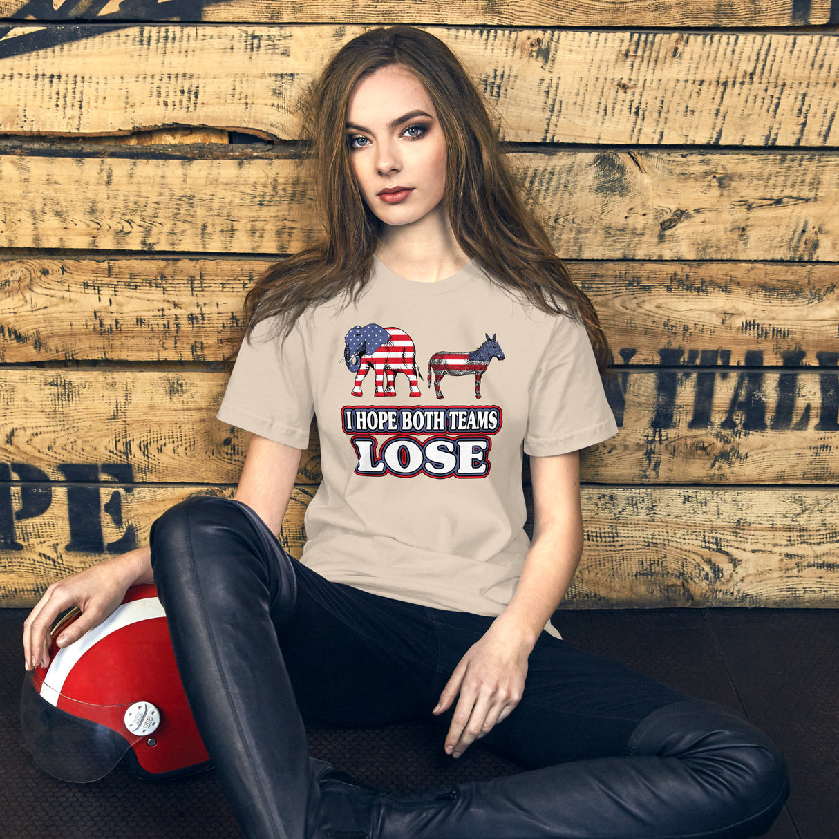 I Hope Both Teams Lose Women's Libertarian Shirt