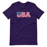 USA American Flag Lettering Shirt