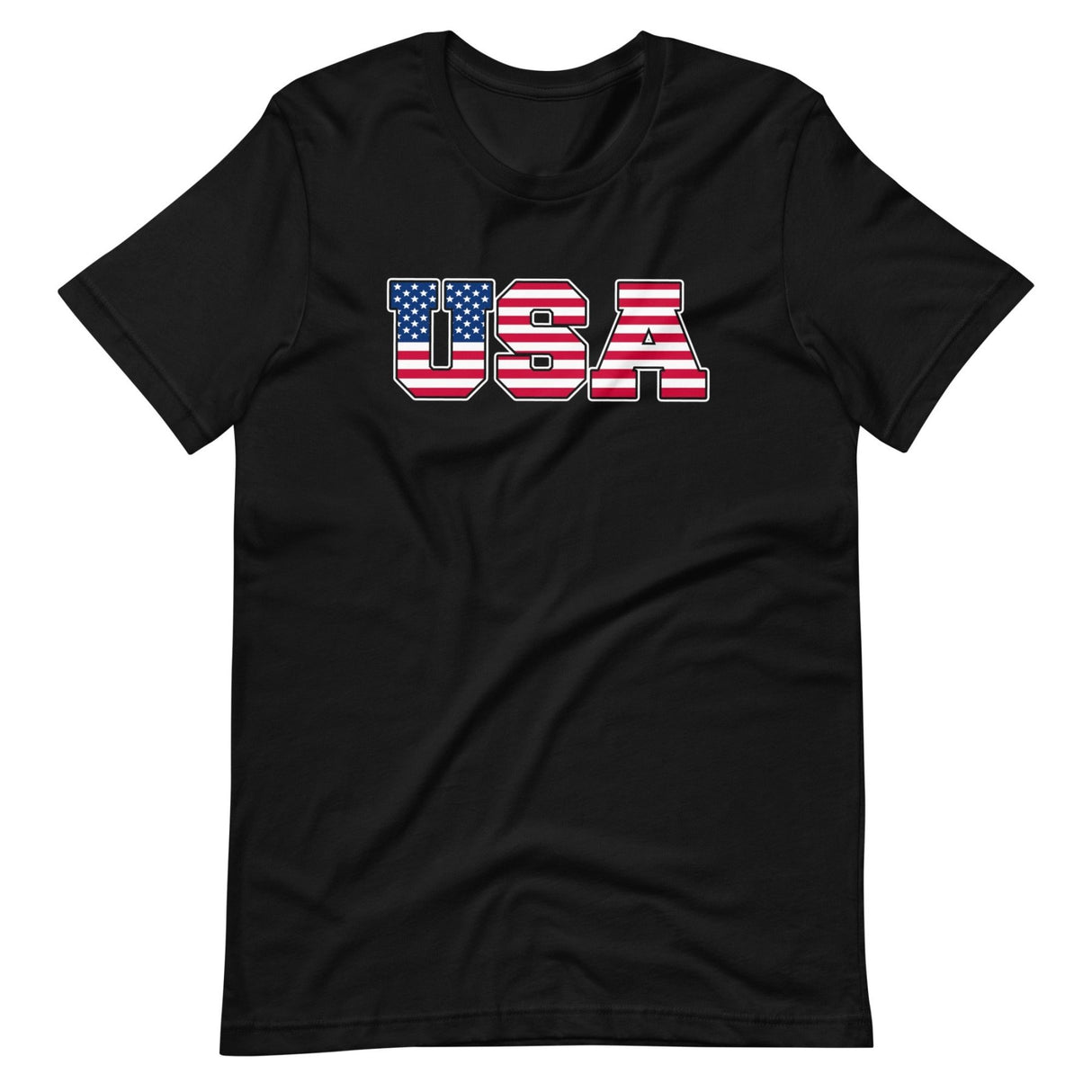 USA American Flag Lettering Shirt