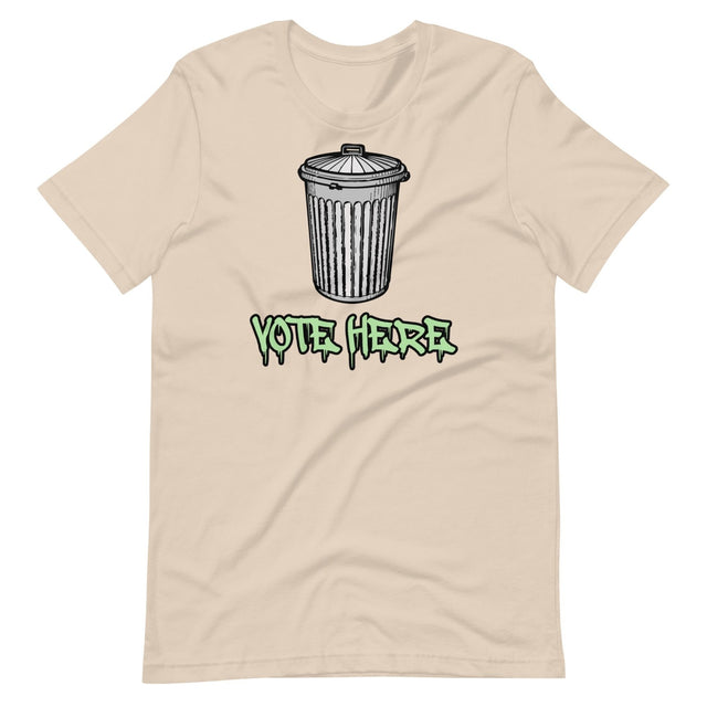 Vote Here Trash Can Shirt