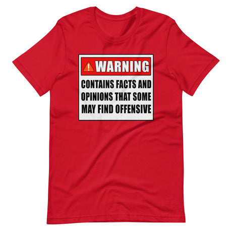 Warning Contains Opinions Some May Find Offensive Shirt