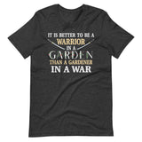 Warrior in a Garden Shirt