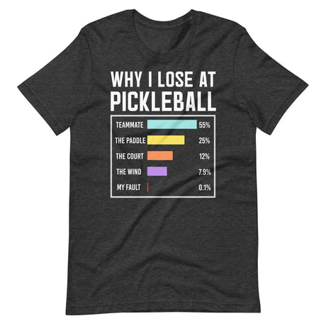 Why I Lose at Pickleball Shirt